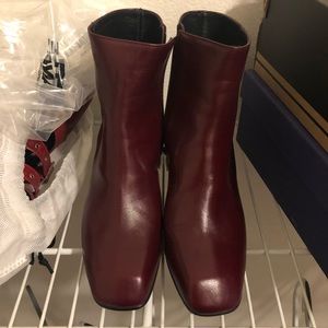Ankle boots Wine 37